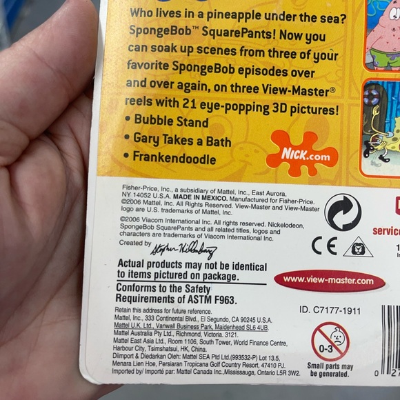 Mattel View master SpongeBob Disc 3 Pack (2006) - Picture 2 of 3
